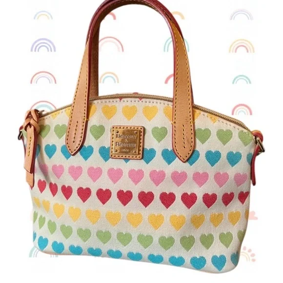 Dooney & Bourke Colorful Heart Satchel - Picture 2 of 10